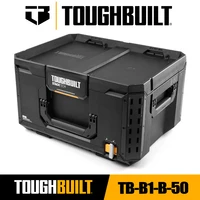TOUGHBUILT TB-B1-B-50 StackTech Large Tool Box Multifunctional Matching Stacking Combination Tool Organizer Toughbuilt Tool Box 1