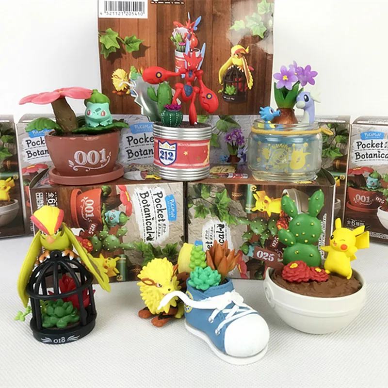 Pokemon Mystery Box Figure Kawaii Succulente Pianta Cieca Modello In Miniatura Cute Anime Figurine Dolls Prop Gift