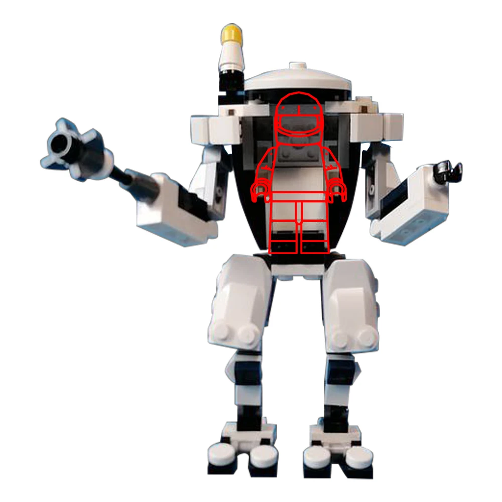 Moc Prawn Suit Mk.Iii Building Blocks Film Bipedal Girello Meccanico Modello Fai Da Te Giocattoli Per Bambini Set Di Mattoni Decorazioni Per Adulti Me