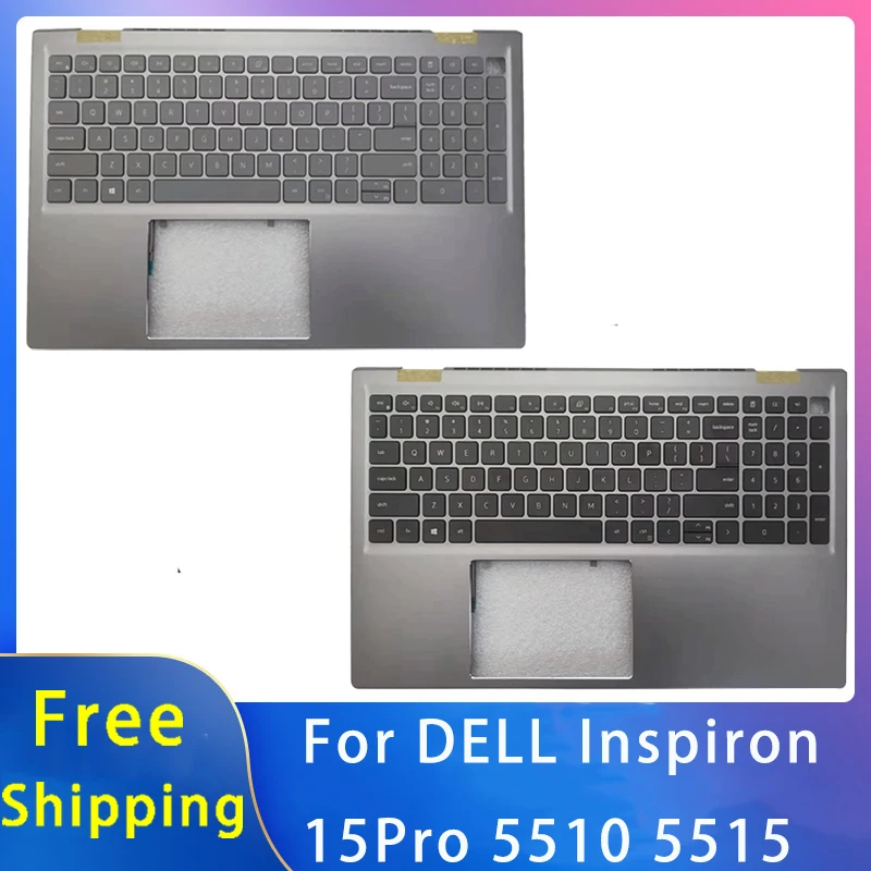 

Новые оригинальные запасные части для ноутбука DELL Inspiron 15Pro 5510 5515, подставка для рук/клавиатура с подсветкой, серый, 06P0TG