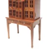 Dollhouse 1/12 Mini Model Toy House Display Cabinet Scene 12 Props Retro Coffee Wooden Children Doll Home Toys Accessories Plays 4
