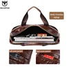 BULLCAPTAIN Leather Laptop Bag, Top Layer Leather 15" Laptop Bag Men's Laptop Briefcase Briefcase Work Business Travel Bag 053 3