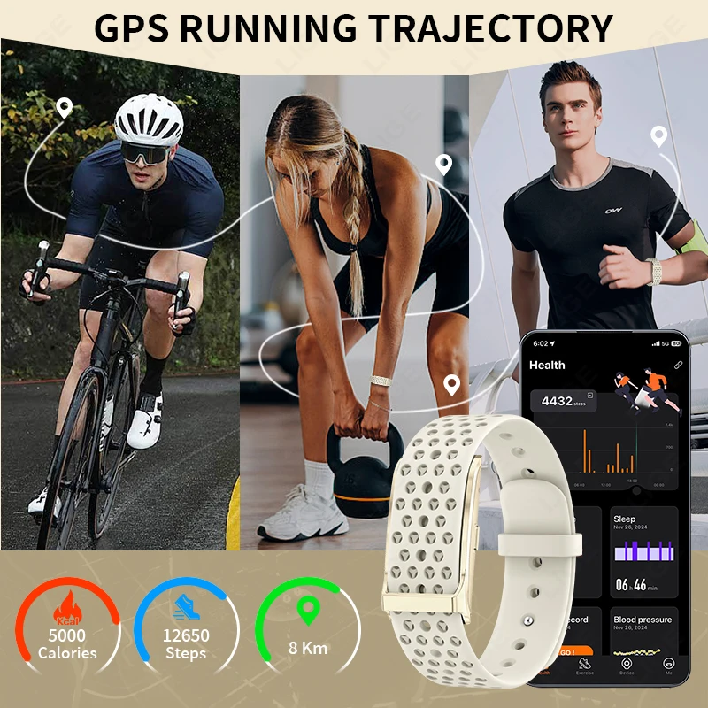 LIGE Smart Watch Women Men Fitness Bracelet Sport Band Heart Rate Blood Pressure Sleep Monitor Health Smartwatch for Android iOS