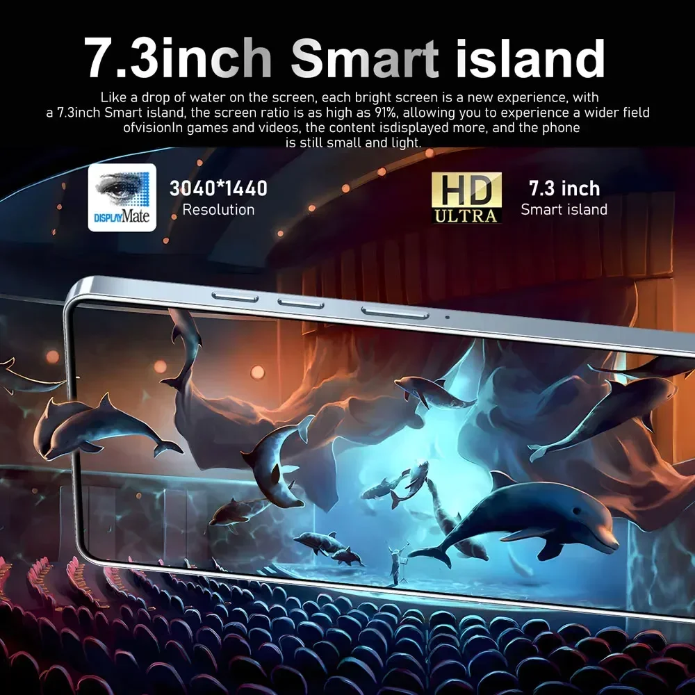 Smart Phone P70 Ultra 7.3inch Original Global Version Android14 Snapdragon 8 gen 3 5G Dual Sim Cellphones