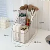 High Quality Plastic Makeup Organizer Lightweight Transparent Versatile Storage Box 3/4-Slot Washable Vanity Case 5