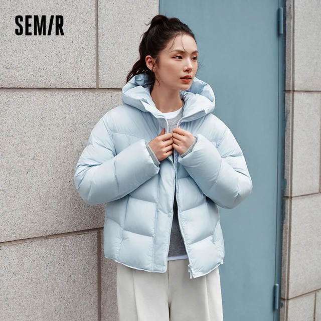 Semir Down Jacket Women Winter Down Waterproof Oil-proof Stain-proof Heat-Generating Anti-Static 2026 New Mid-Length Women 5