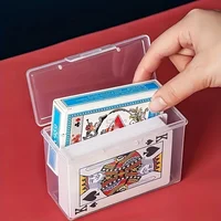 4PCS Poker Card Storage Box, Suitable for Storing Poker Game Cards Business Cards Household Bedroom Desktop Plastic Storage Box 2