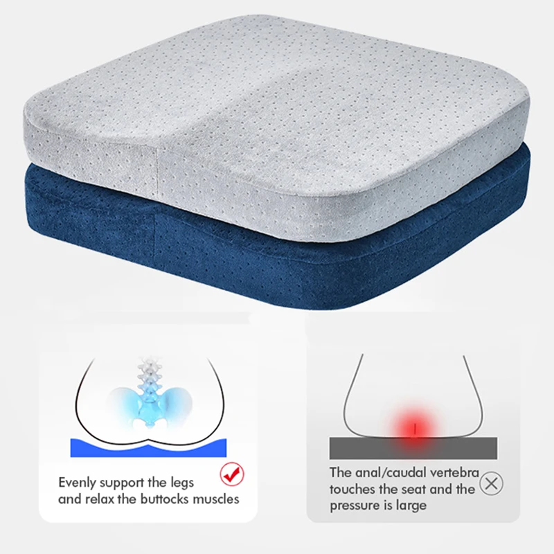 Ergonomic Memory Foam Office Cushion Anti Hemorrhoid Cushion Chair Cushion Tailbone Pillow Car Office Seat Cushion 3