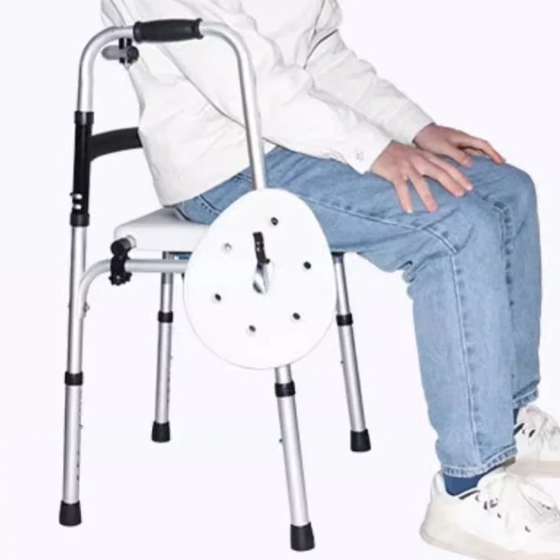 Disability Support Four-Legged Walker Cane Foldable Portable Enhanced Stability Walking Aid Disability Assistance 6