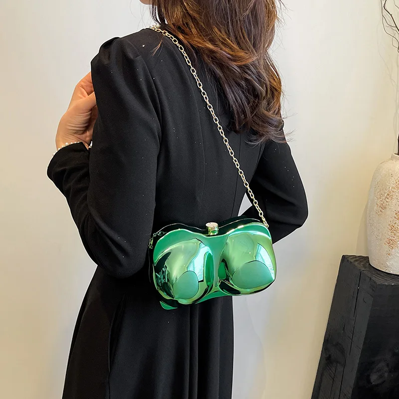 Handbags For Women New Gold Luxury Designer Brand Evening Clutch Bag Chest Shape Acrylic Crossbody Bags bolsa feminina