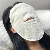 Hot Compress Face Towel Reusable Cotton Thickened Face Steaming Towel Moisturizing Mask Beauty Skin Care Tool for Salon Home Use 2