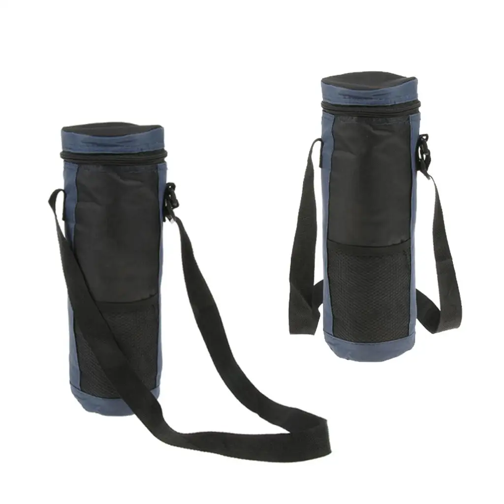 2Pc Portable Insulated Drink Bottle Cooler Tote for Travel Picnic