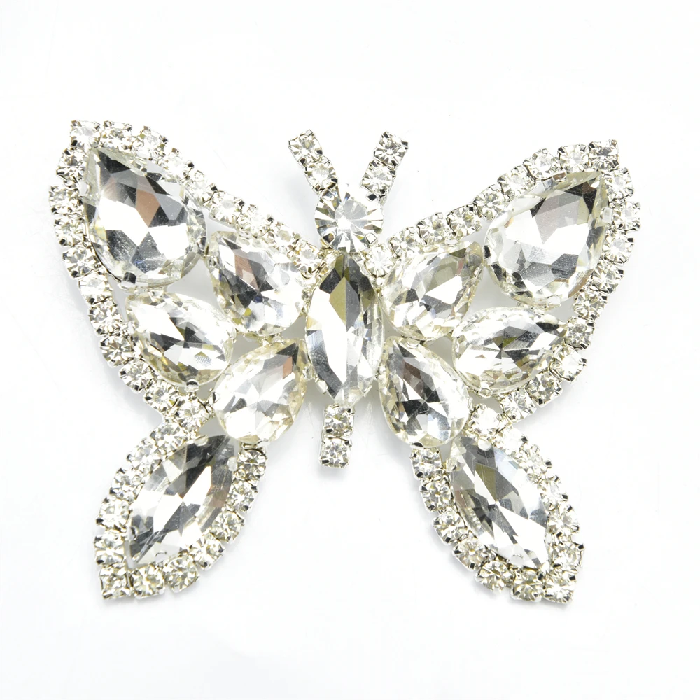 Gyn&Joy Broche De Mariposa Voladora Con Diamantes De