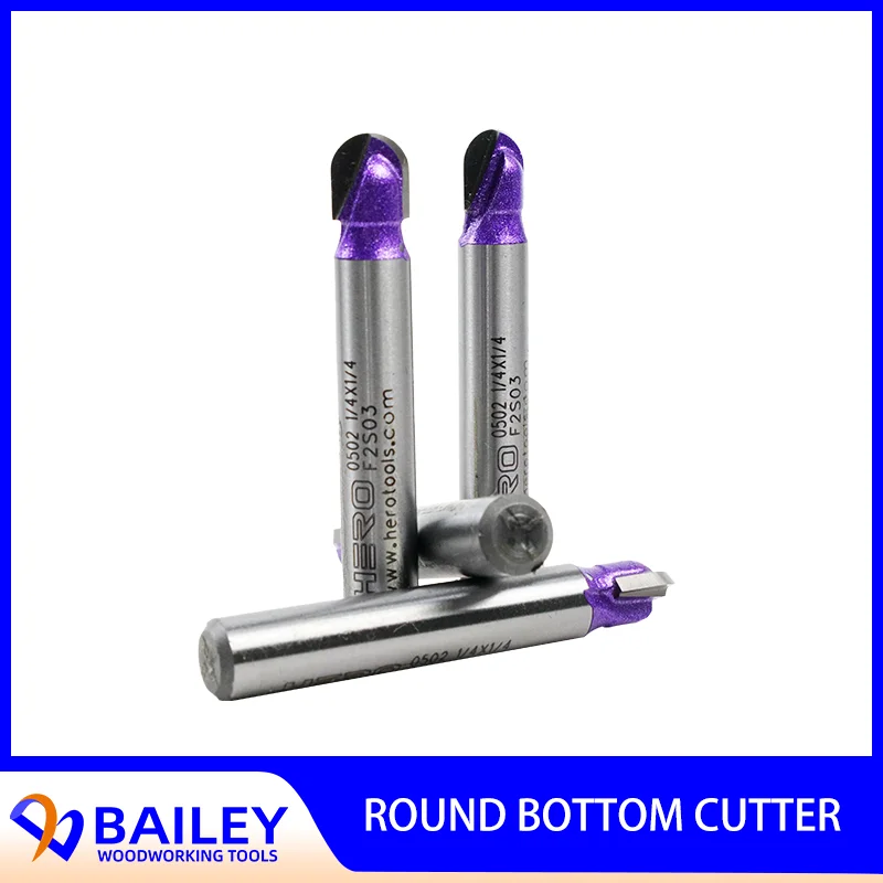 bailey 1pc milling cutter round nose cove core box router bit woodworking tool for wood 1 2 1 4 shank milling cutter BAILEY 1PC Cove Box Bits Woodworking Tool Milling Cutter Slotting Tool for Wood 1/2 1/4 Shank