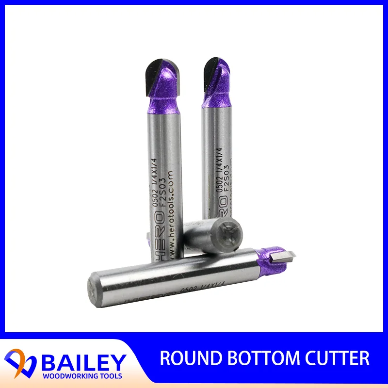 BAILEY 1PC Cove Box Bits Woodworking Tool Milling Cutter Slotting Tool for Wood 1/2 1/4 Shank bailey 1pc 12 7x8mm series 2 flutes tct straight bit endmill woodworking tool carbide cutter for mdf plywood chipboard wood