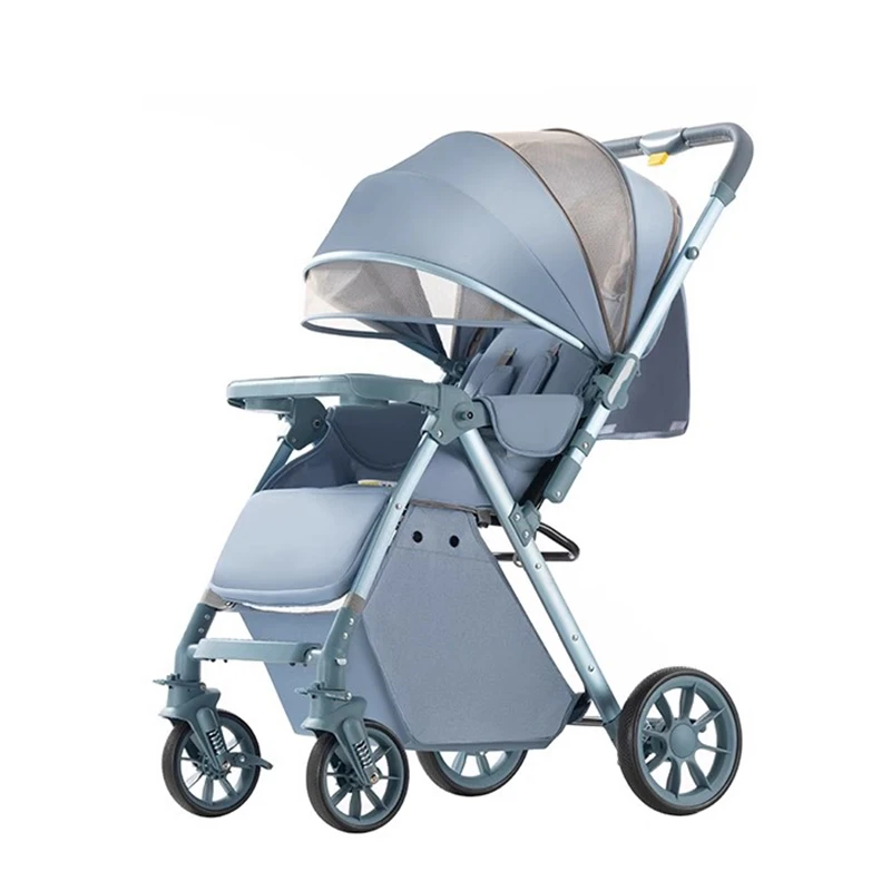 Cochecito doble de doble asiento para bebés de 0 a 3 años, carrito de bebé  doble con vista alta, de alta calidad - AliExpress