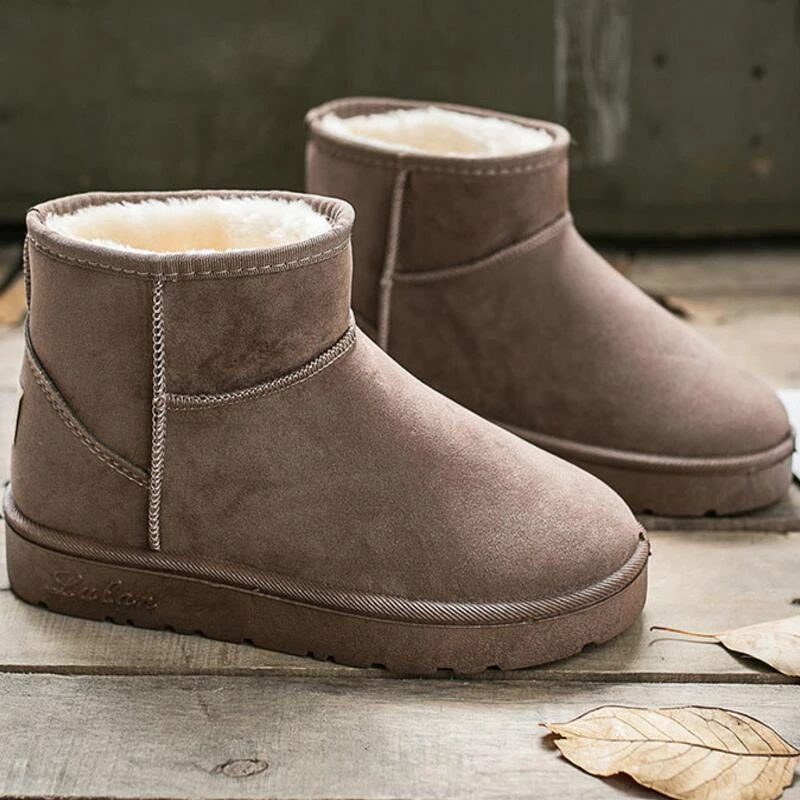 Botas nieve peludas con plataforma mujer, zapatos de invierno, 36 40, novedad de 2021|Botas nieve| - AliExpress