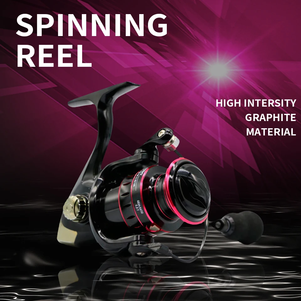 RYOBI RANMI HK Spinning Reels 8KG Max Drag 5.2:1 High Speed Metal Spool  Saltwater Freshwater Fishing Reel Reels For Spinning