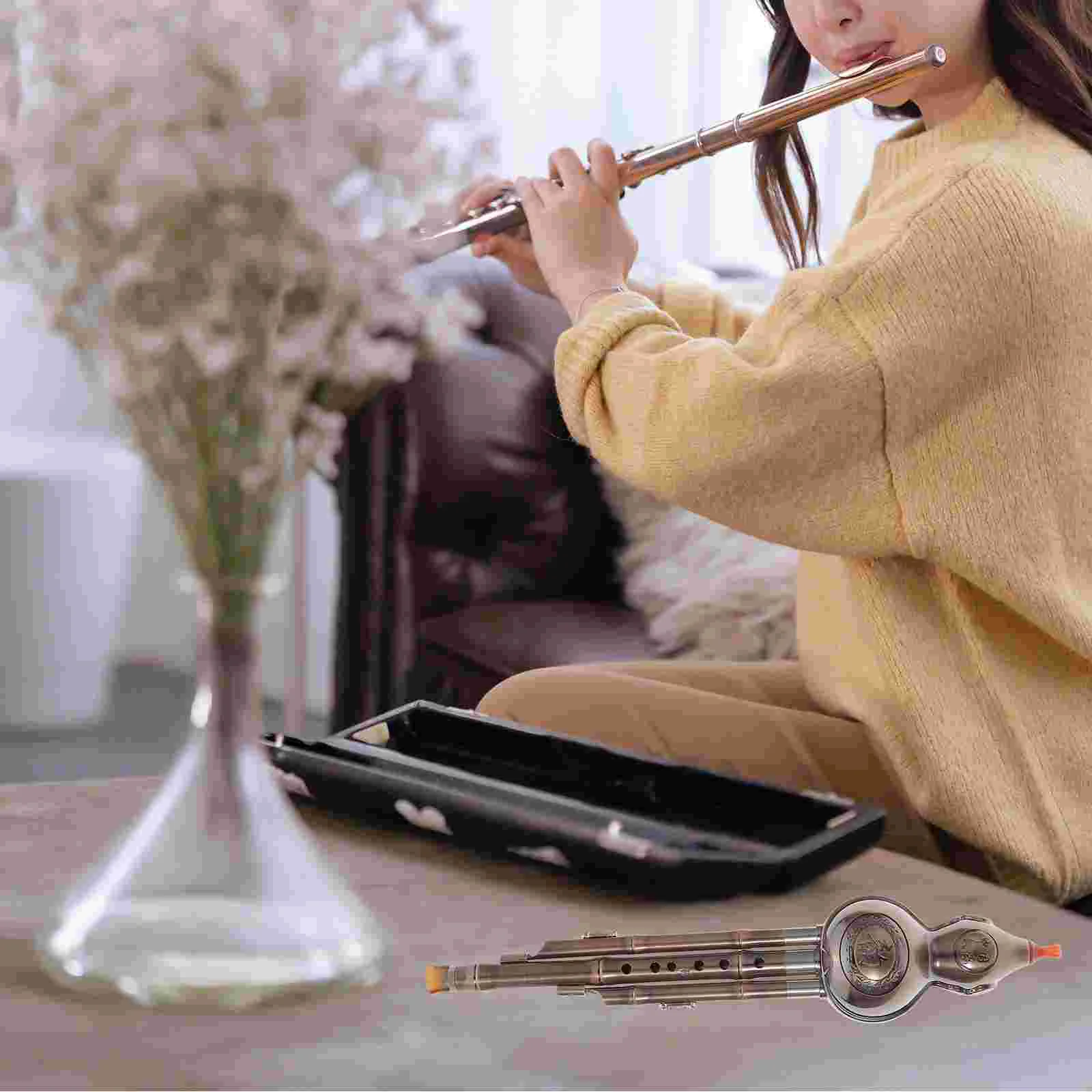 

A Set Of Exquisite Hulusi Folk Instruments Orchestral Instruments Beginners To Learn The Chinese Flute Instrument Gourd Flute