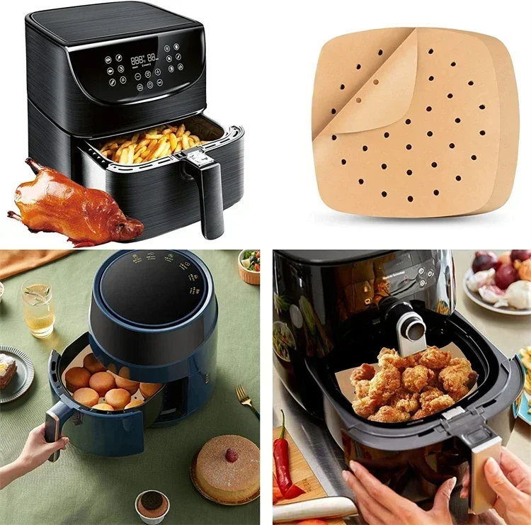 50/100 Pcs Square Air Fryer Parchment Paper Liners – Upgraded Disposable Baking Paper w... - SKU AFPL1943 - UGI Packaging