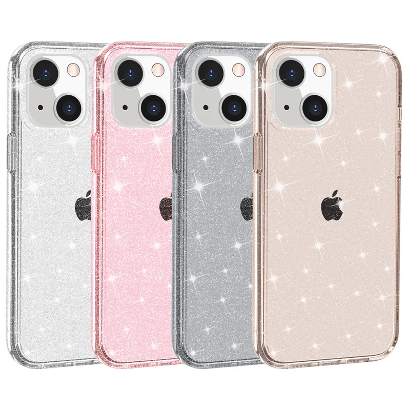 Super Hard 6FT Protection Transparent Glitter Case for iPhone 17 Pro Max/16/15/14/13/12/11/XR/8 Plus/SE 2 Shiny Sparkle Cover — view 3
