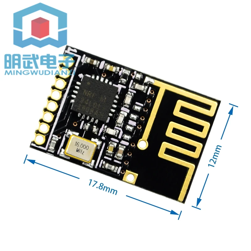 Mini Version NRF24L01 Wireless Module Power Enhanced Version 2.4G Wireless Transceiver Module da14531 2 4ghz ble 5 0 bluetooth to uart module low power consumption wireless transceiver module ebyte e104 bt52