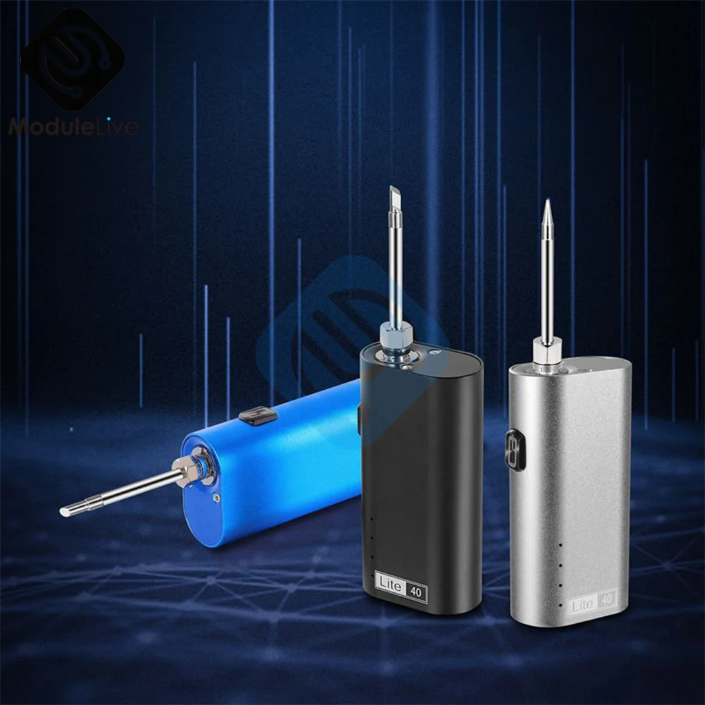 

1-75w USB Soldering Iron Wireless Portable Charging Soldering Iron 510 Interface Soldering Iron Head Welding Maintenance Tools