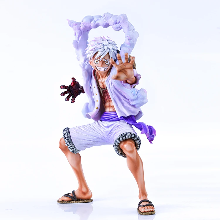 thumbnail image 1 of Figura de anime One Piece Luffy Gear 5 Sun God Nika 17 cm, figura de acción de PVC, estatua, modelo coleccionable, muñeca, juguetes para niños, regalo, 1 of 5