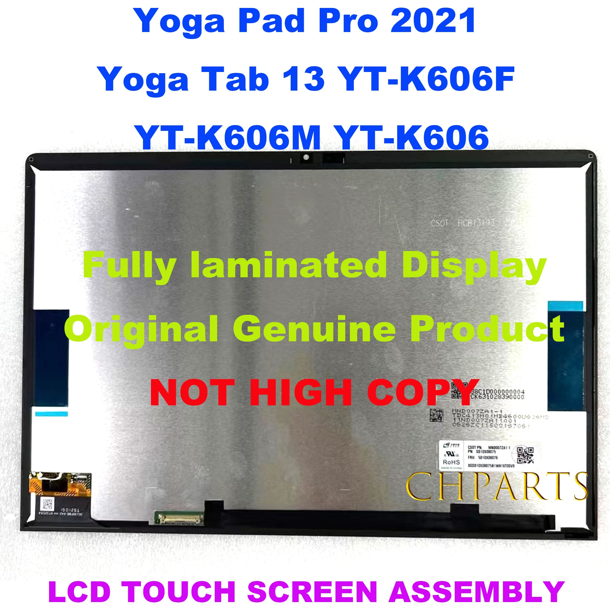 Écran LCD Pour Lenovo IdeaPad Duet 5 12IAU7 Avec Assemblage Complet Du Numériseur