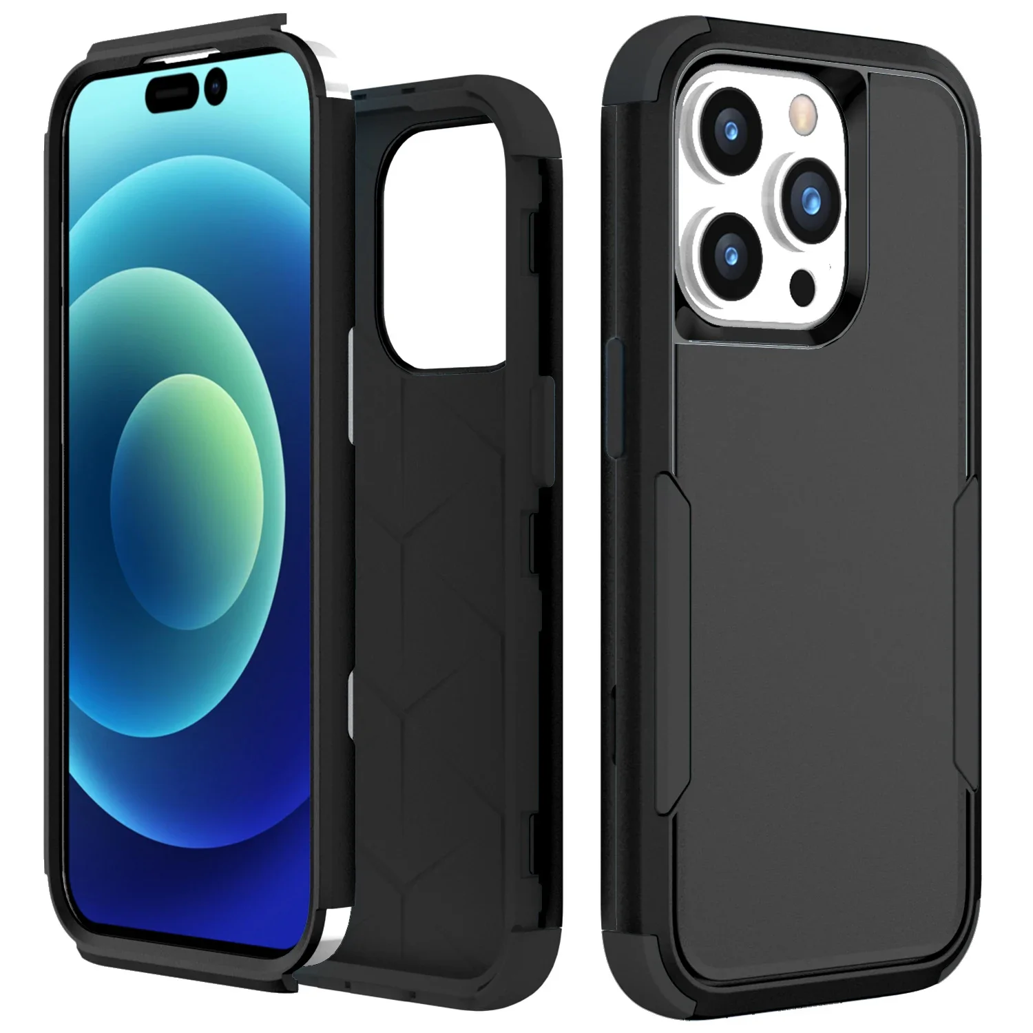 Hybrid Heavy Duty Armor 3-in-1 Military Shockproof Phone Case