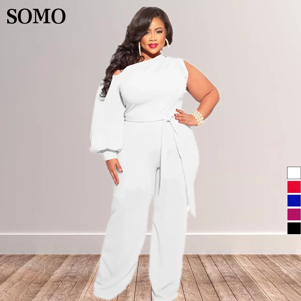 SOMO Plus Size Women Pullovers + Pants Solid Suit Wide Leg Pants Outfits  Loose Long Pants Two Piece Set Wholesale Dropshipping - AliExpress