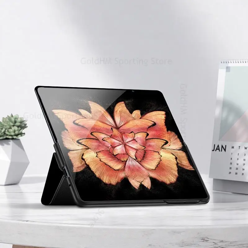 Magnetic Flip Leather Kickstand Case For vivo X Fold 2 5G Book Stand Shockproof Cover For Vivo X Fold2 V2266A Fold Bracket Cover