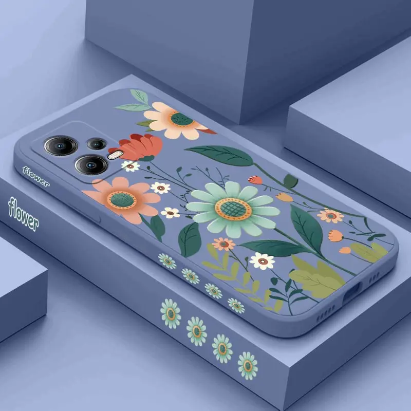 Gorgeous Flower Silicone Phone Case Cover