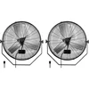 Simple Deluxe 24 Inch Industrial Wall Mount Fan 3 Speed Ventilation Metal Fan for Warehouse High Velocity Black Hot-sale Product 1