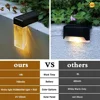 Solar Deck Lights Solar Fence Step Ligh Outdoor Waterproof  LED Lights 7Color Lighting for Powered Porch Stair Aisle Path Garder 2