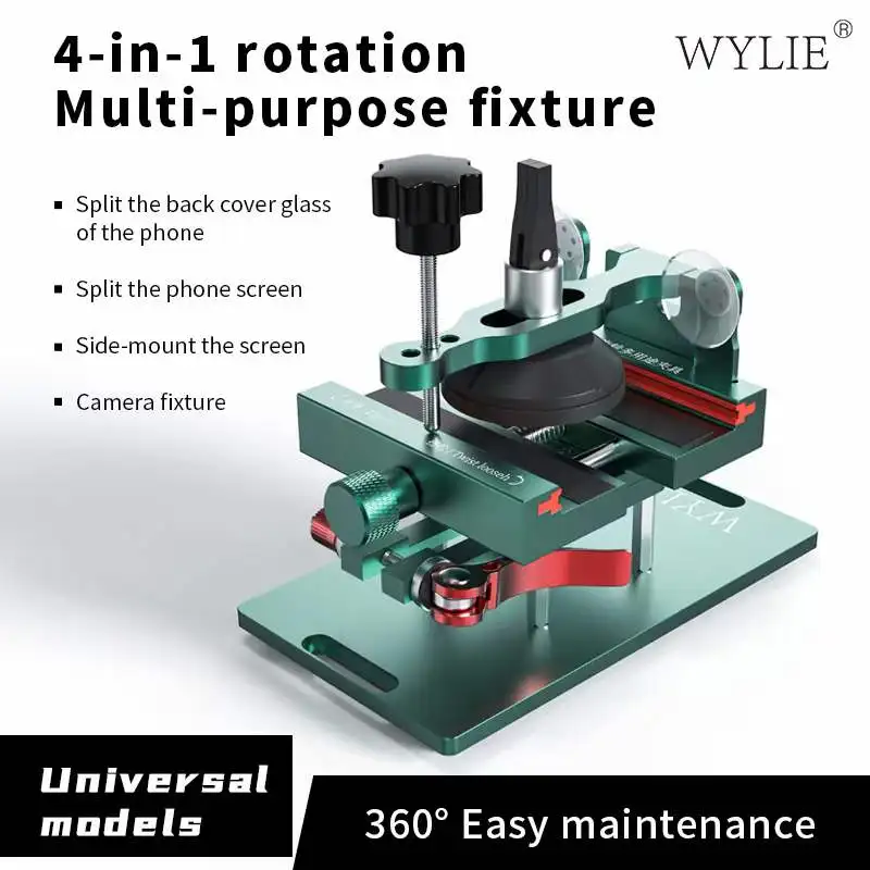 Mobile Phone Clamp WYLIE Rotating Fixture Clamp Holder Anti-slip For Iphone Samsung Huawei Smartphone Remove the Back Cover Glass
