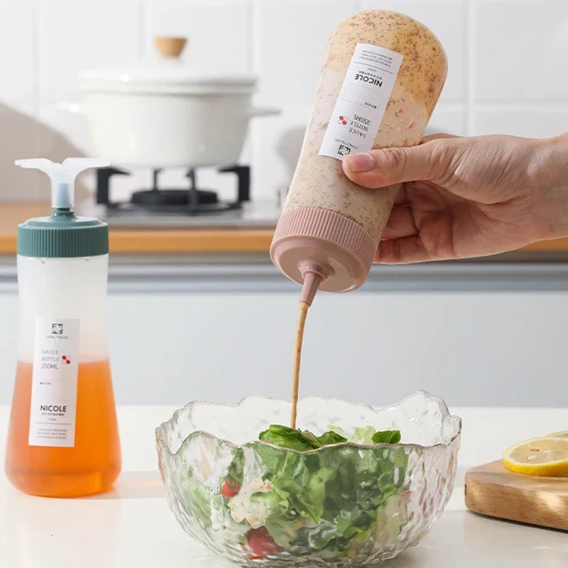 Oil Bottle Set for Condiments, Syrup, Ketchup, and Dressing Squeeze Bottles Perfect for Arts Crafts and Sauces Leak Proof