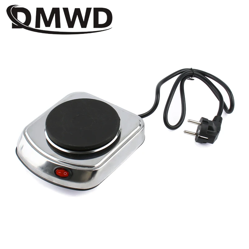 Portable Electric 500W Stainless Steel Coffee Heating Furnace Oven Moka Heater Stove Stew Pot Hot Milk Water Cooker EU Plug