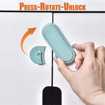 Baby Protective Refrigerator Drawer Locks Baby Anti-pinch Hand Lock Kids Multifunctional Safety Locks Cabinet Cabinet Door Lock 1