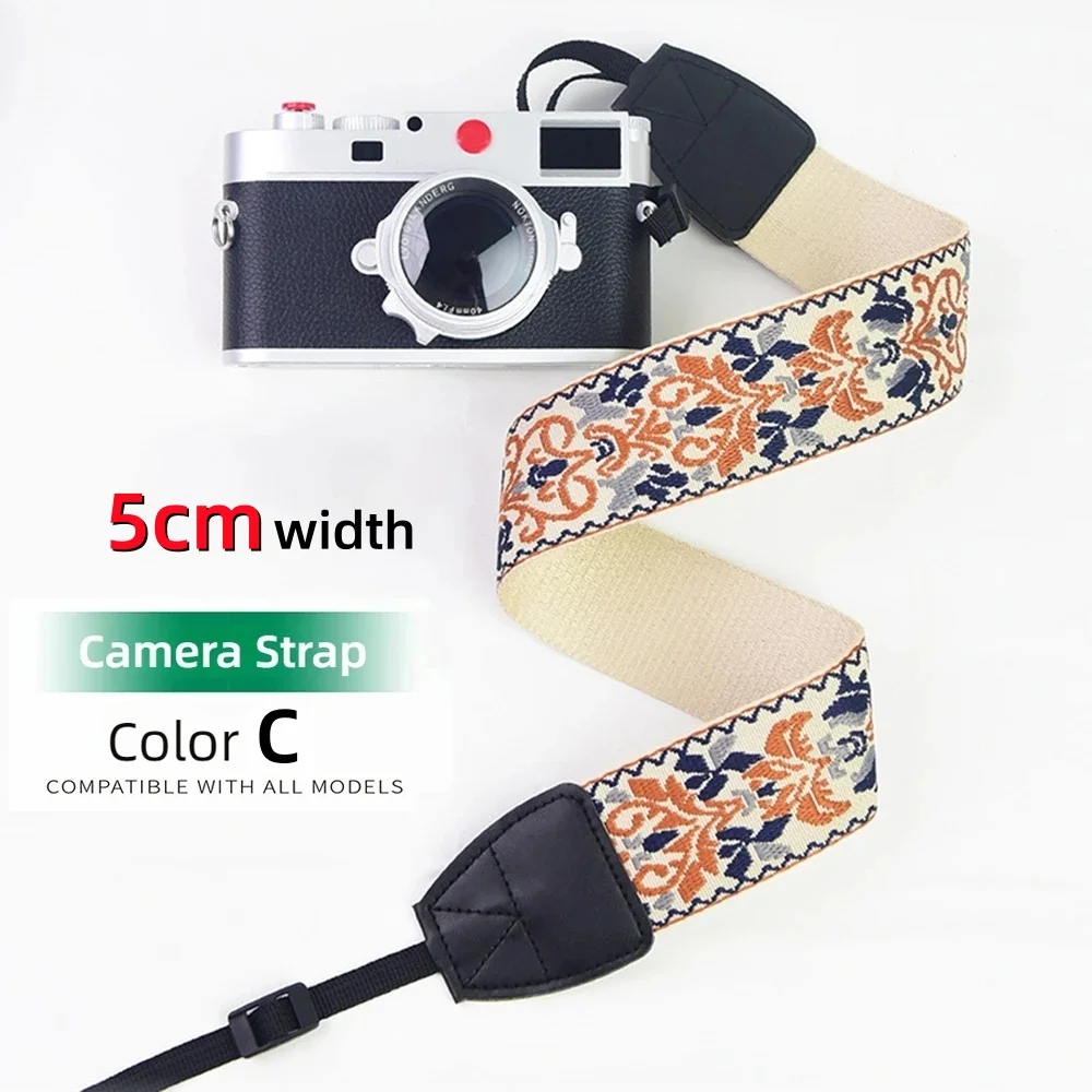 5cm 폭의 카메라 스트랩,  A7M4 A7R V A7C A7C II A7S III 캐논 R50 R6 II R8 R10 R5 니콘 Z5 Z6 II Z7 용 편안한 숄더 스트랩