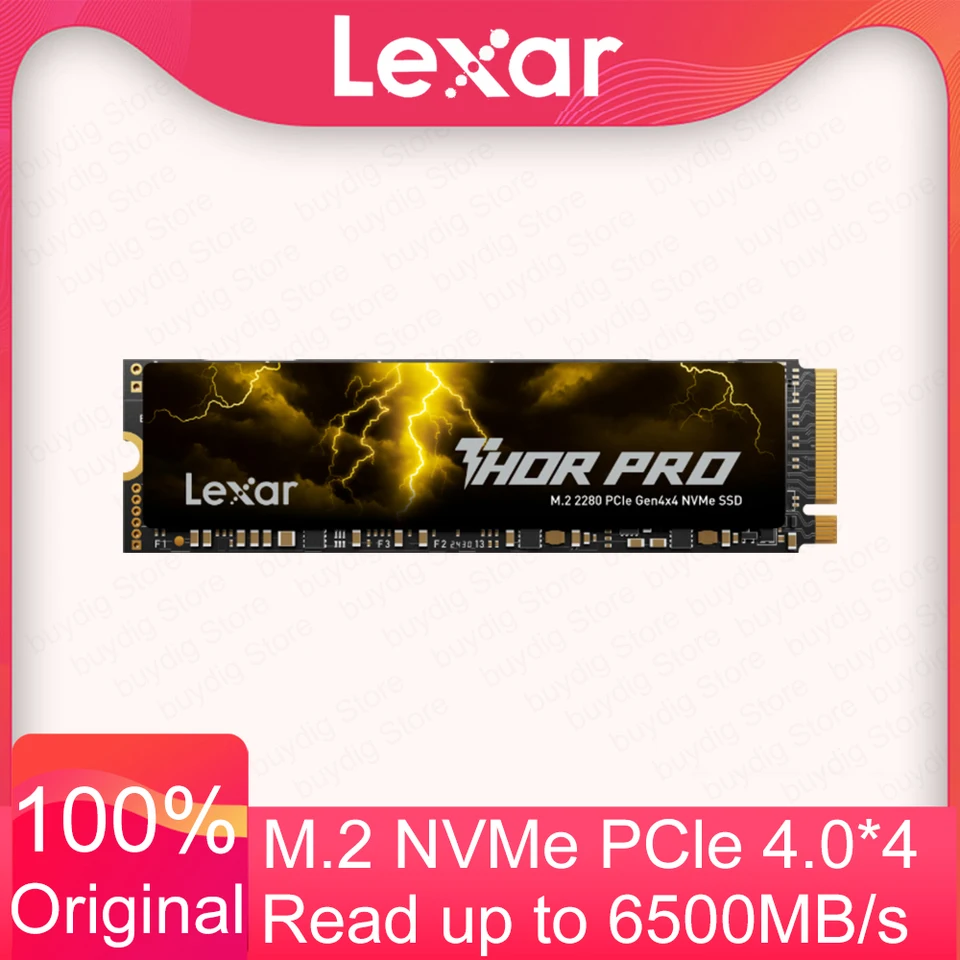 内蔵型SSD lexar thor pro 2tb m.2 ssd Lexar THOR PRO SSD NVMe M.2 6500MB/s 1TB 2TB M.2 2280 PCIe