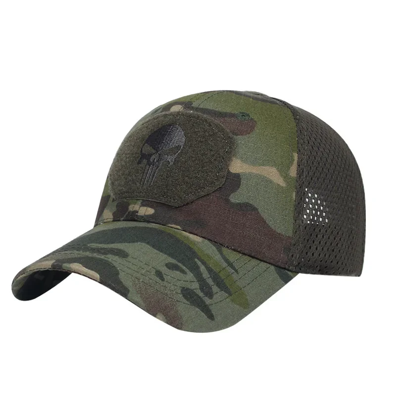 Tactical Baseball Cap Camo Combat Airsoft Paintball Adjustable Hat Summer Snapback Sun Hats Men Women