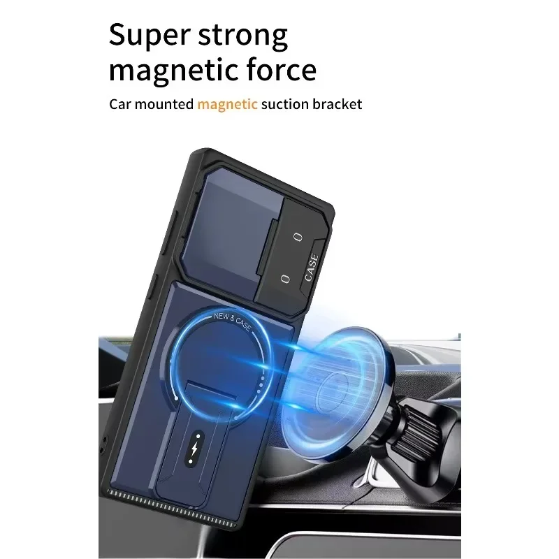 Magnetic Phone Case with Stand and Enhanced Protection