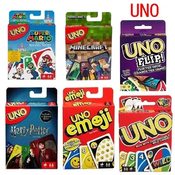 10styles UNO Minecraft Solitaire Multiplayer Entertainment Card Game Super Fun Parent-Child Interaction Puzzle Poker 1