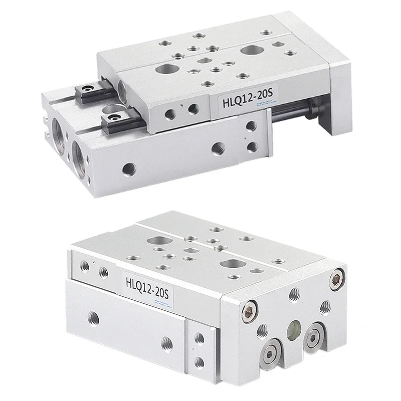 High Quality Pneumatic Cylinder Pneumatic Guide Rail Precision Slide Cylinder HLQ12/16/20-10X20X30X40X50X75X100S Accessories