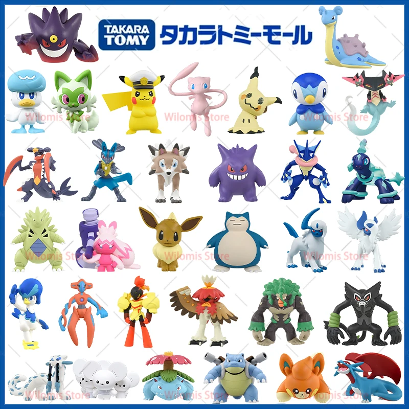 Original Takara Tomy Pokemon Figur MS-Serie Armarouge Dragapult Mew Terapagos Meowscarada Lucario Modellpuppen Geburtstagsgeschenke