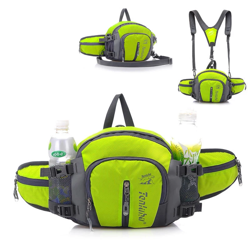 

Men Women Sports Multi-functional Fanny Pack Cycling Running Backpack Outdoor Hiking Mountaineering Water Bag Shoulder Bag