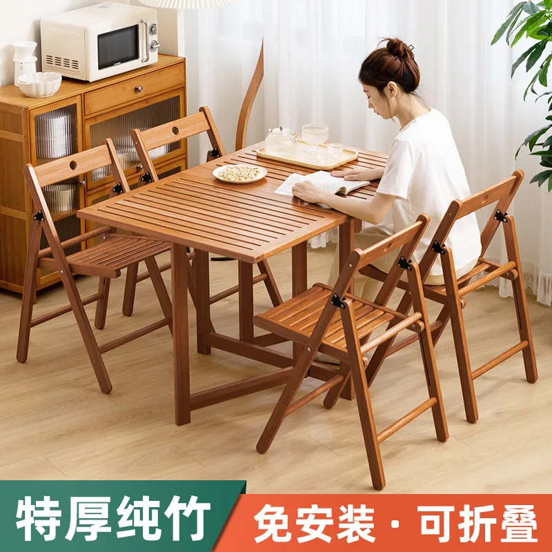 

Home Garden Furniture Kitchen Tables Foldable Collapsible Dining Table Picnic Desk Portable outdoor Camping Folding Table