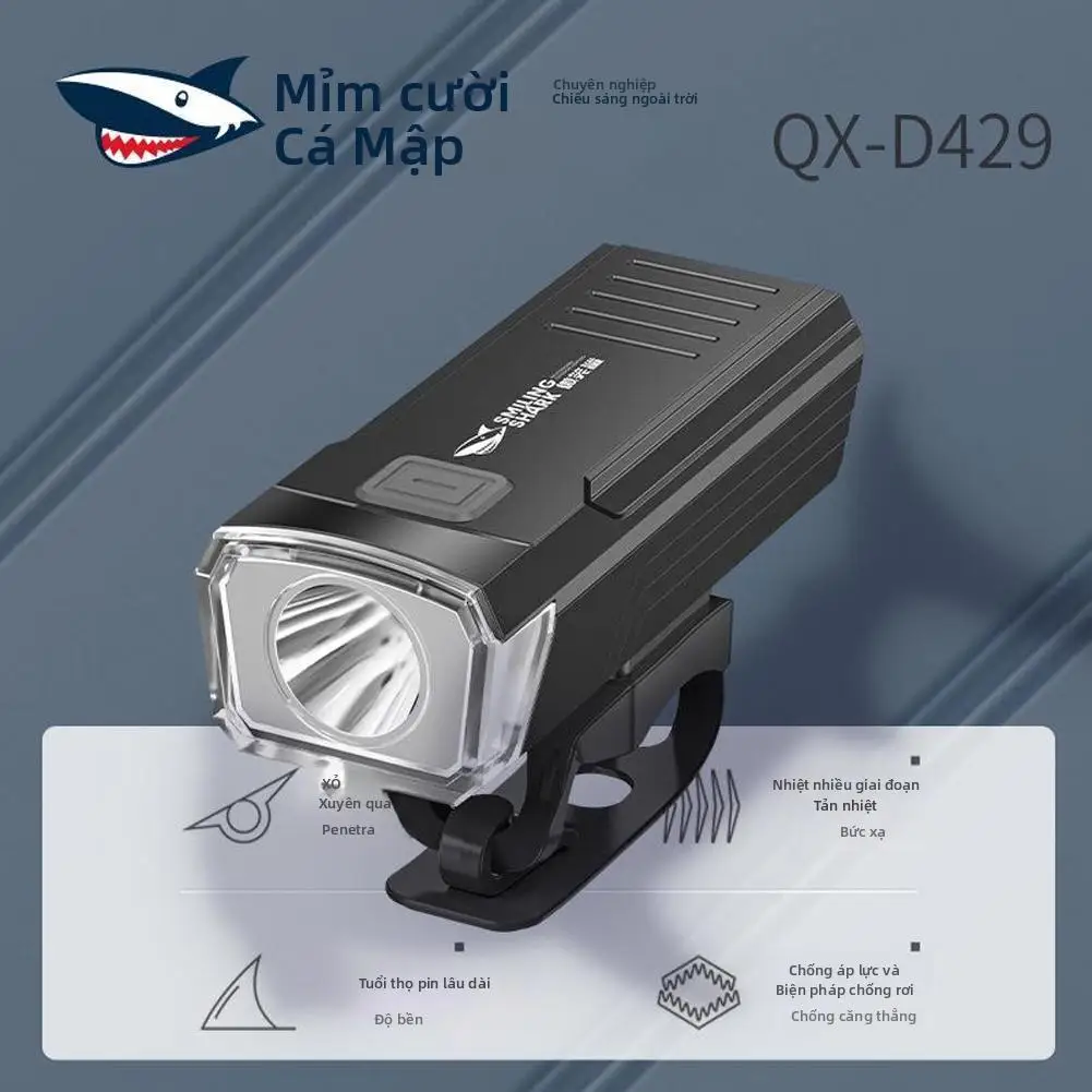 LED Front Bike Light USB Rechargeable Mountain Bicycle Headlight