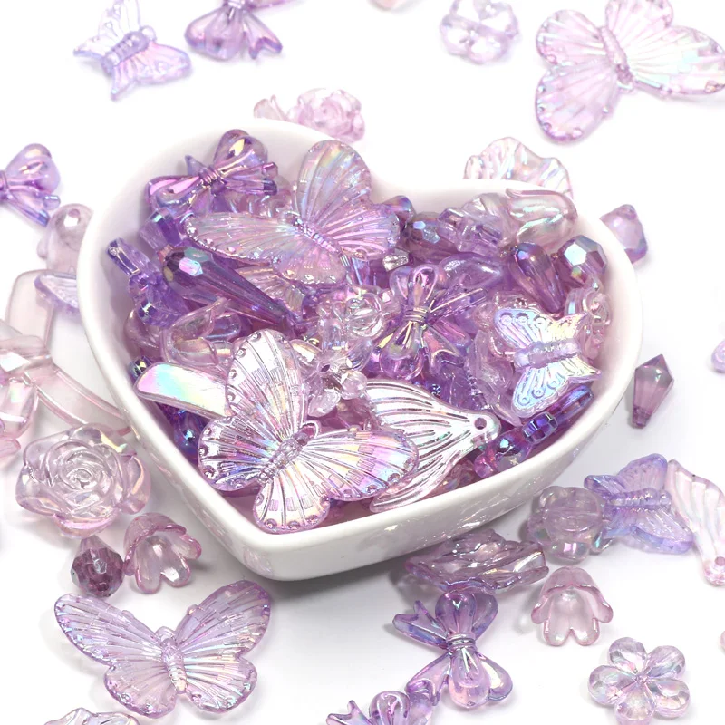 20g Mix ABS Acrylic Beads Loose Spacer Beads Diy Jewelry Making Bracelet necklace Keychain Phone Chain Accessories